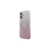 Guess IML Glitter Gradient Custodia MagSafe per iPhone 16 (rosa)