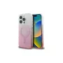 Guess IML Glitter Gradient Custodia MagSafe per iPhone 16 Pro (rosa)