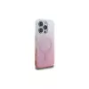 Guess IML Glitter Gradient Custodia MagSafe per iPhone 16 Pro (rosa)