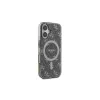 Guess GUHMP16SH4DTEW iPhone 16 6.1 Custodia rigida IML sfondo 4G MagSafe marrone