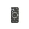 Guess GUHMP16MH4DTEW Custodia rigida per iPhone 16 Plus 6,7 inch marrone IML sfondo 4G MagSafe