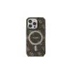 Guess GUHMP16LH4DTEW iPhone 16 Pro 6.3 Custodia rigida IML sfondo 4G MagSafe marrone