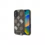 Guess Peony su sfondo 4G Custodia MagSafe per iPhone 16 (marrone)
