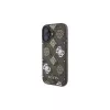 Guess Peony su sfondo 4G Custodia MagSafe per iPhone 16 (marrone)