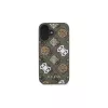 Guess Peony su sfondo 4G Custodia MagSafe per iPhone 16 (marrone)