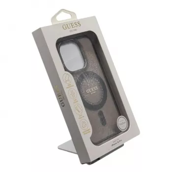 Guess GUHMP16LPFTDTEK Custodia rigida per Apple iPhone 16 Pro 6,3