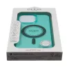 Guess IML Rhinestones Custodia MagSafe per iPhone 16 Pro Max (verde)