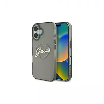 Guess GUHCP16MHCHGSPK Custodia rigida per iPhone 16 Plus 6,7