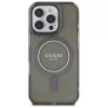 Guess GUHMP16XHFGEREK Custodia rigida IML Glitter Circle MagSafe per iPhone 16 Pro Max 6,9