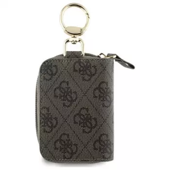 Guess Cable Pouch GUABP4DPTW marrone 4G Triangle organizer per accessori in eco-pelle