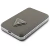 GUESS Grained Triangle Power Bank wireless 5000mAh 15W USB-C MagSafe marrone