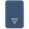 GUESS Grained Triangle Power Bank wireless 5000mAh 15W USB-C MagSafe blu
