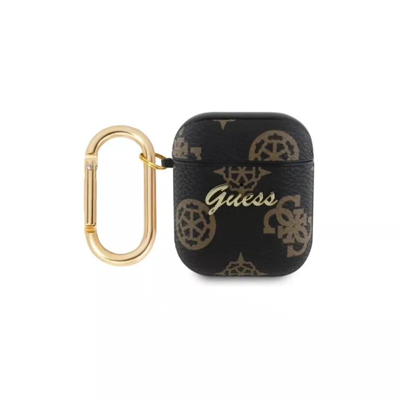 Guess GUA2PG4GPK Cover per AirPods 1/2 nero 4G Hook