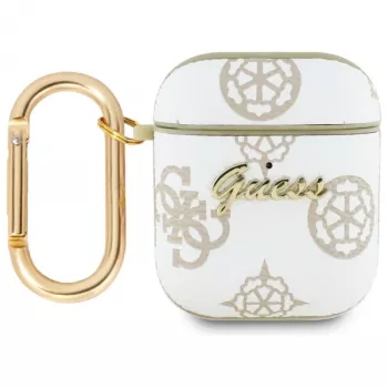Guess GUA2PG4GPH Cover per AirPods 1/2 bianco 4G Hook