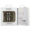 Guess GUA2P4RPSW Cover AirPods 1/2 marrone 4G strisce stampate ciondolo