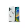 Guess GUHMP16LHFWFCT Custodia rigida per iPhone 16 Pro 6,3 inch trasparente IML Flowers Wreath MagSafe