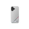 BMW M Carbon Tricolor Line custodia rigida per iPhone 16 6,1