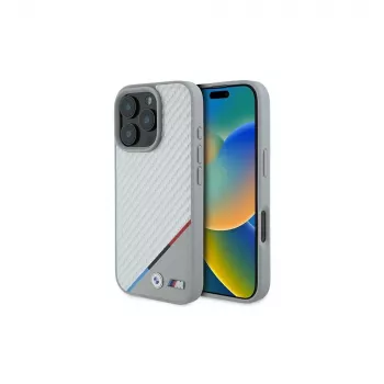 BMW M Carbon Tricolor Line custodia rigida per iPhone 16 Pro 6,3