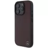 MERCEDES-BENZ custodia rigida in similpelle effetto legno per Apple iPhone 16 Pro Max 6,9 inch rossa MagSafe