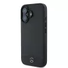 Mercedes-Benz MEHMP16S23RBARK iPhone 16 6,1 inch custodia rigida nera in pelle strutturata e liscia con MagSafe