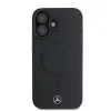 Mercedes-Benz MEHMP16S23RCMK custodia rigida per iPhone 16 6,1 inch nera in pelle liscia MagSafe