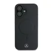 Mercedes-Benz MEHMP16M23RCMK iPhone 16 Plus 6,7 inch custodia rigida nera in pelle liscia MagSafe