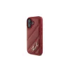 Karl Lagerfeld custodia Quilted Signature per iPhone 16, rossa