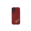 Karl Lagerfeld custodia Quilted Signature per iPhone 16, rossa