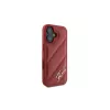 Karl Lagerfeld custodia Quilted Signature per iPhone 16, rossa