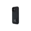 Karl Lagerfeld Shadow Metal Initial custodia rigida per Apple iPhone 16 6,1 inch - nero