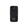 Karl Lagerfeld Shadow Metal Initial custodia rigida per Apple iPhone 16 6,1 inch - nero
