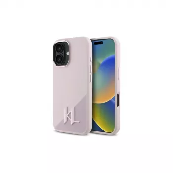 Karl Lagerfeld Shadow Metal Initial MagSafe custodia rigida per Apple iPhone 16 6,1