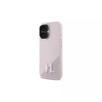 Karl Lagerfeld Shadow Metal Initial MagSafe custodia rigida per Apple iPhone 16 6,1