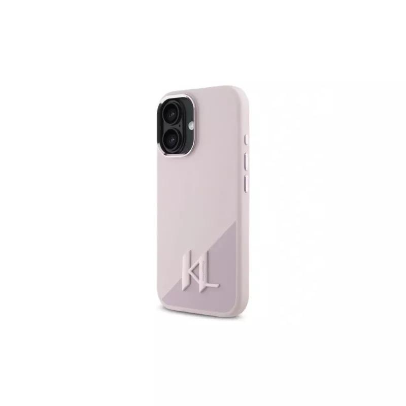Karl Lagerfeld Shadow Metal Initial MagSafe custodia rigida per Apple iPhone 16 6,1