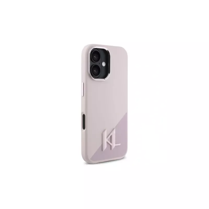 Karl Lagerfeld Shadow Metal Initial MagSafe custodia rigida per Apple iPhone 16 6,1