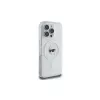 Karl Lagerfeld KLHMP16LHLSKIH custodia rigida IML Metal Karl Head MagSafe per Apple iPhone 16 Pro, bianco