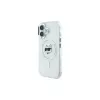 Karl Lagerfeld KLHMP16SHLSCHH iPhone 16 6,1 inch bianco custodia rigida IML Metal Choupette Head MagSafe