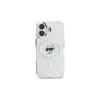 Karl Lagerfeld KLHMP16SHLSCHH iPhone 16 6,1 inch bianco custodia rigida IML Metal Choupette Head MagSafe