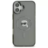 Karl Lagerfeld KLHMP16SHLSKIK custodia rigida IML Metal Karl Head MagSafe per Apple iPhone 16 da 6,1 pollici, nera