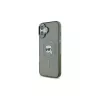 Karl Lagerfeld KLHMP16MHLSKIK iPhone 16 Plus 6,7 inch custodia rigida IML Metal Karl Head MagSafe nero