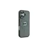 Karl Lagerfeld KLHMP16SHLSCHK iPhone 16 6.1 nero custodia rigida IML Metal Choupette Head MagSafe