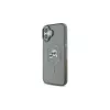 Karl Lagerfeld KLHMP16SHLSKCK custodia rigida per Apple iPhone 16 6,1 inch nero IML Metal Karl & Choupette Head MagSafe