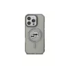 Karl Lagerfeld KLHMP16LHLSKCK iPhone 16 Pro 6,3 inch nero custodia rigida IML Metal Karl & Choupette Head MagSafe
