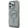 Karl Lagerfeld KLHMP16XHLSKCK custodia rigida IML Metal Karl & Choupette Head MagSafe per Apple iPhone 16 Pro Max da 6,9 pollici, nera