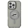 Karl Lagerfeld KLHMP16XHLSKCK custodia rigida IML Metal Karl & Choupette Head MagSafe per Apple iPhone 16 Pro Max da 6,9 pollici, nera