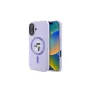 Karl Lagerfeld KLHMP16MSCMKCRHU custodia rigida in silicone MagSafe per iPhone 16 Plus 6,7 inch viola anello Karl & Choupette