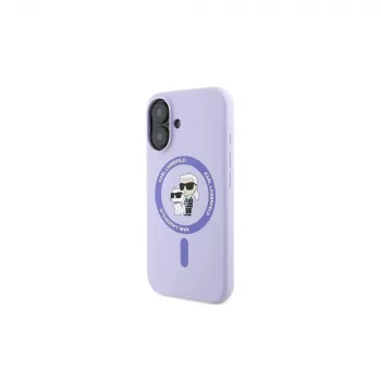 Karl Lagerfeld KLHMP16MSCMKCRHU custodia rigida in silicone MagSafe per iPhone 16 Plus 6,7