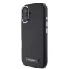 Karl Lagerfeld KLHMP16SPGMSRPK iPhone 16 6,1 inch nero custodia rigida con piastra metallica MagSafe