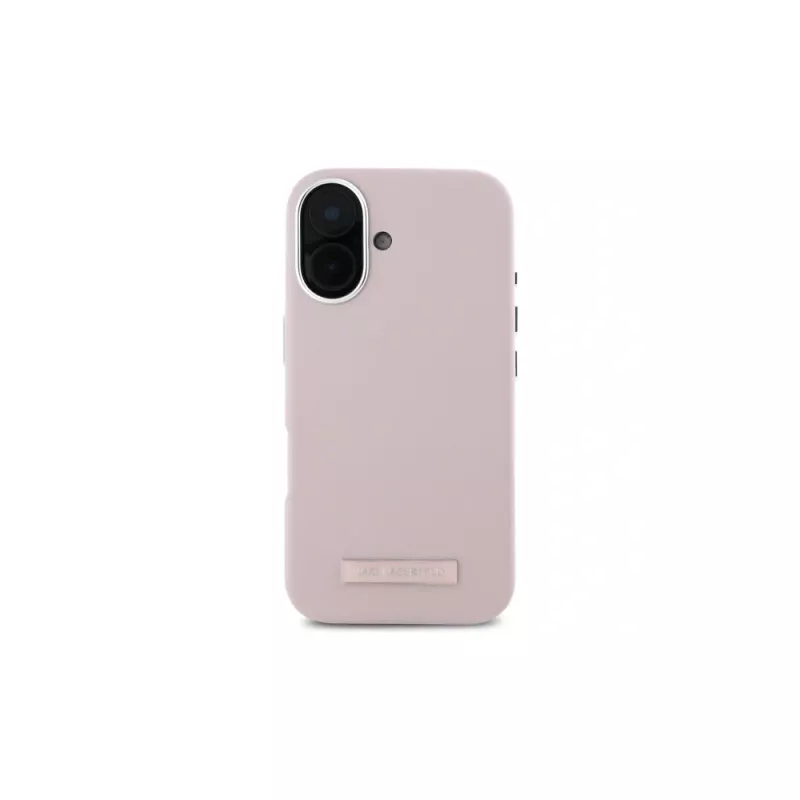 Karl Lagerfeld KLHMP16SPGMSRPP iPhone 16 6,1 custodia rigida FW Metal Plate MagSafe rosa