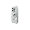 Karl Lagerfeld Liquid Glitter Karl & Choupette Head custodia MagSafe per Apple iPhone 16 Pro